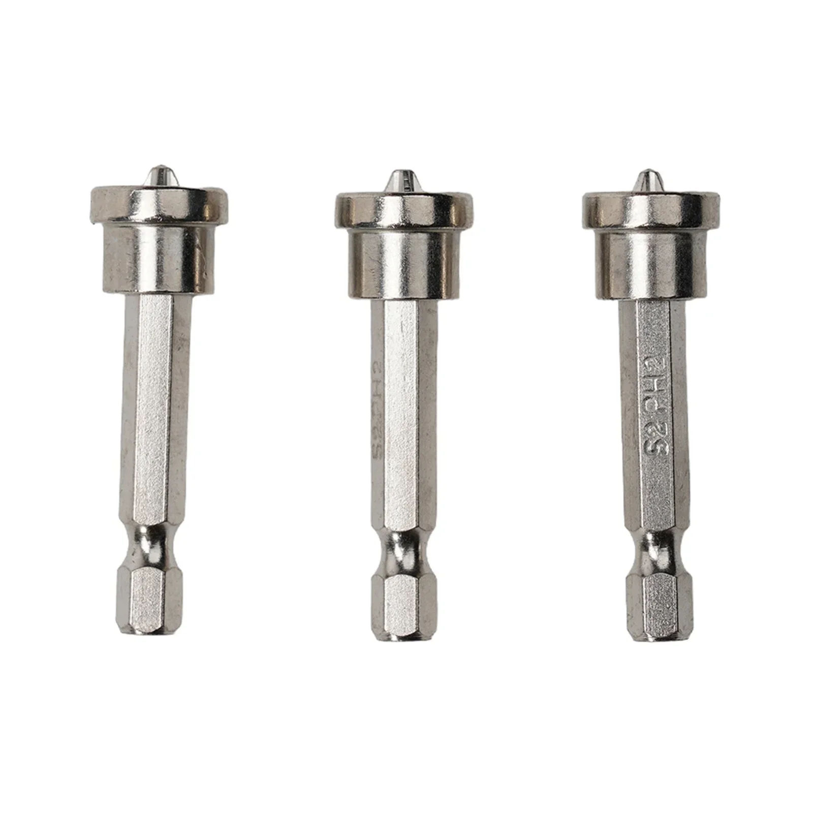 3xMagnetic Positioning Screwdriver Bit Head Woodworking Screw Hex Shank 25/50mm For Household Appliances Repair And Installation