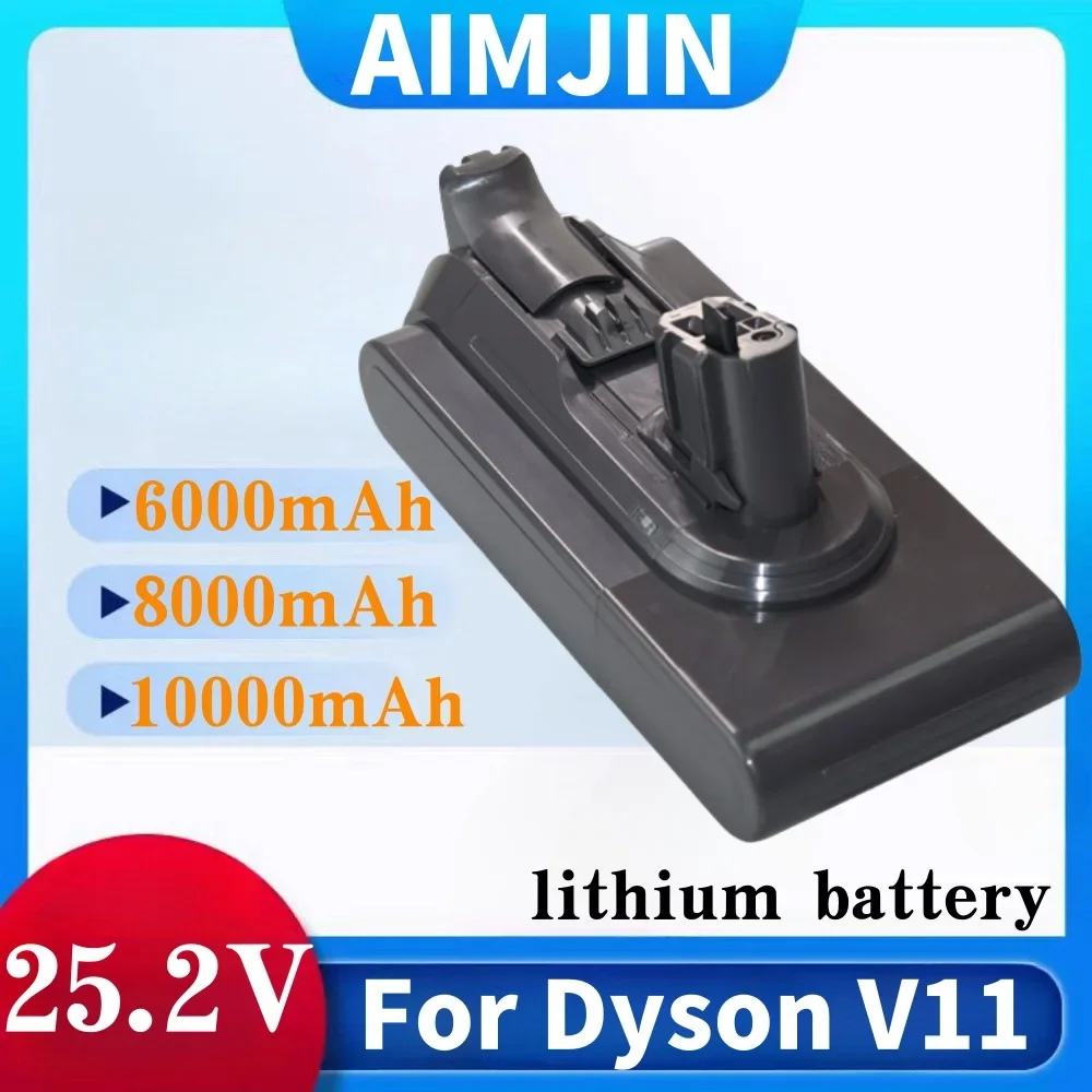 

25.2V Battery for Vacuum Cleaner,For Dyson V11 upgrade,6000mAH 8000mAh 10000mAH, for Vacuum Cleaner For Dyson