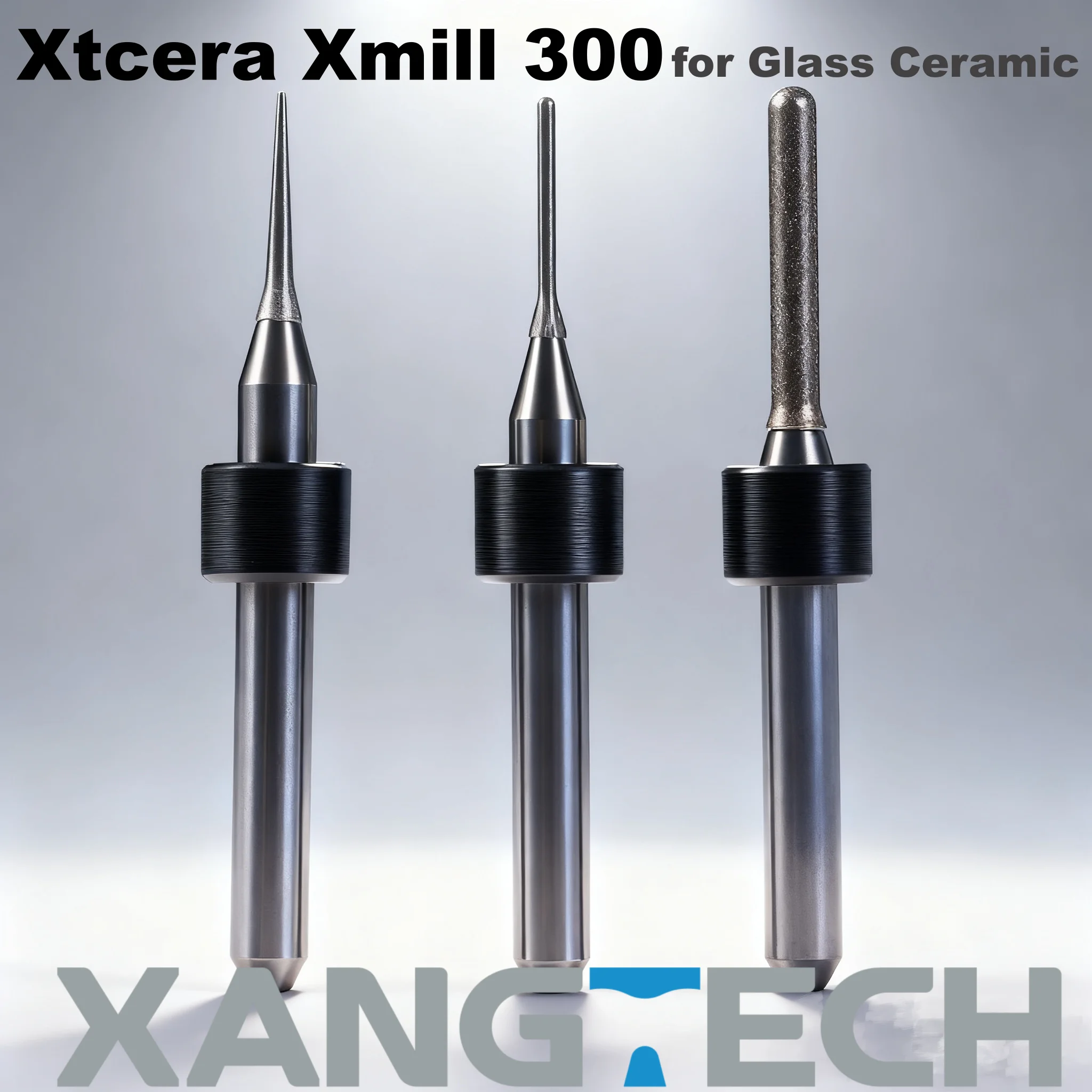 

XANGTECH Dental Xtcera Xmill 300, фрезерные боры для влажной обработки, инструменты 0,6/1,0/2,5 мм для стеклокерамики, дисиликата лития