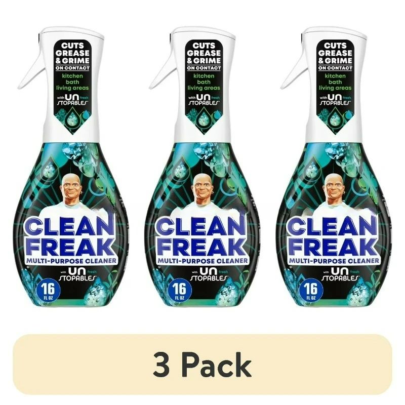 

Набор из 3 штук: Универсальное чистящее средство-спрей Clean Freak, для различных поверхностей, с ароматом Unstopables, 16 жидких унций