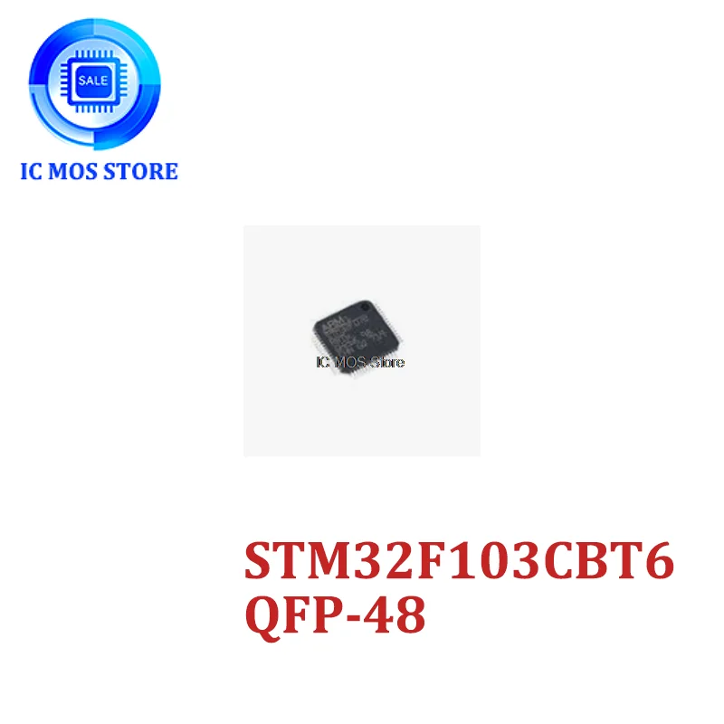 

5PCS STM32F103CBT6 STM32F103CB 32F103CBT6 128KB QFP-48