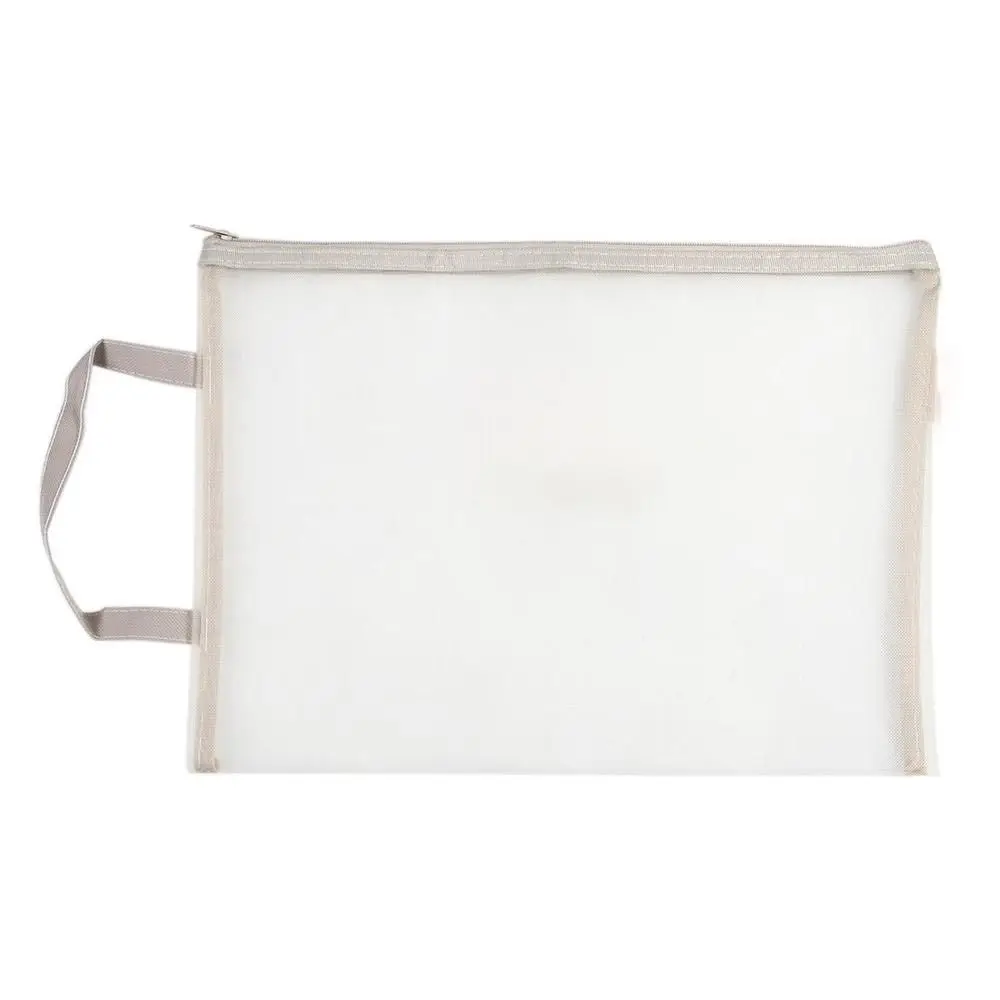 

Сетчатая сумка на молнии формата А4, простая прозрачная сумка для хранения удостоверений личности, двухслойная нейлоновая сумка для тестовых бумажных файлов, студенческий подарок