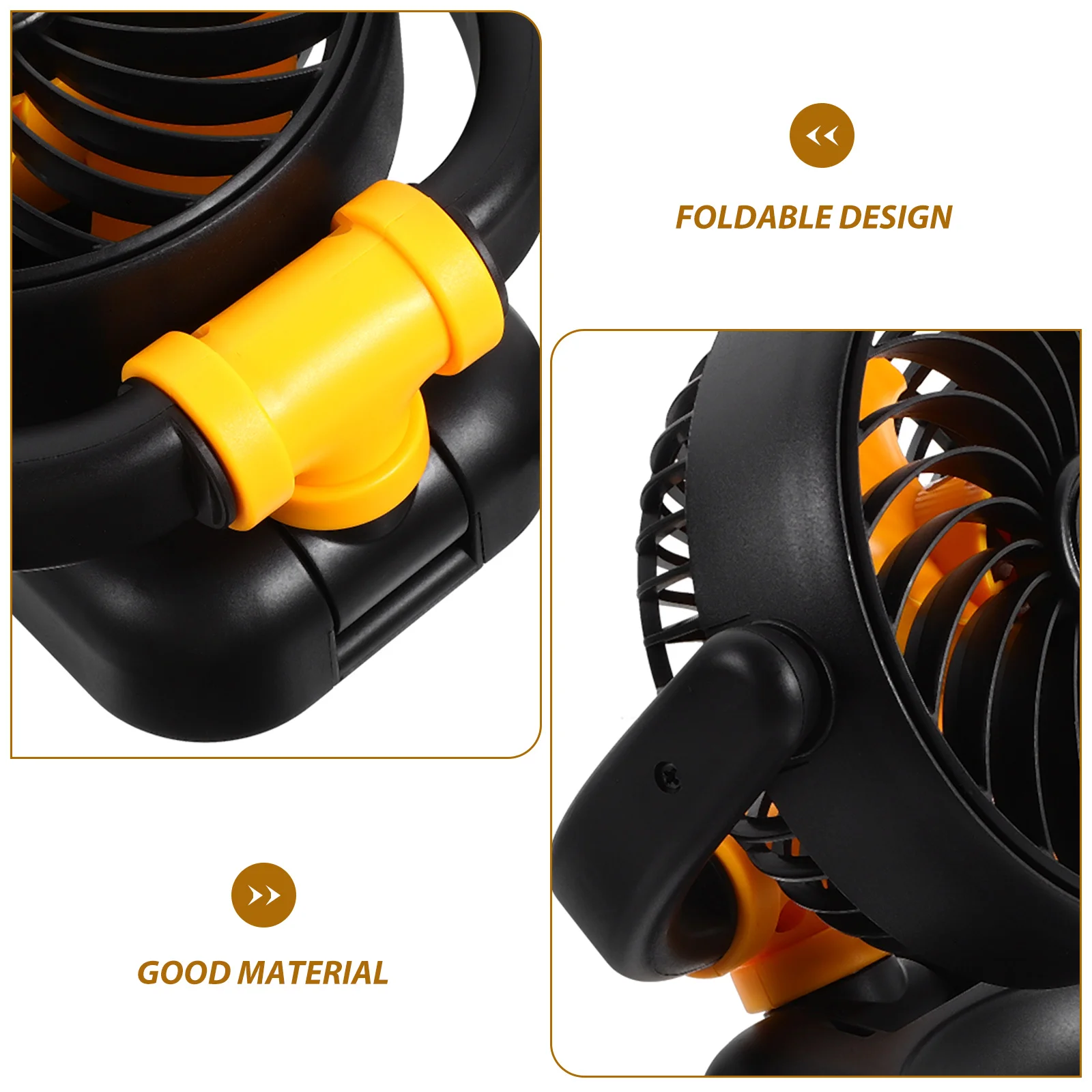 Car Fan Small Fans Cooling Big Truck Vehicle Chair Back Pp Portable Rear Seat Internal Circulation Diffusion for Cars Vehicles