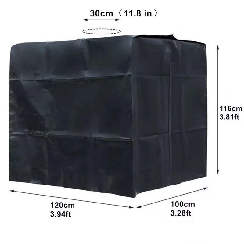 210D waterproof dust cover rainwater tank Oxford cloth UV protection cover garden box cover IBC container protective cover