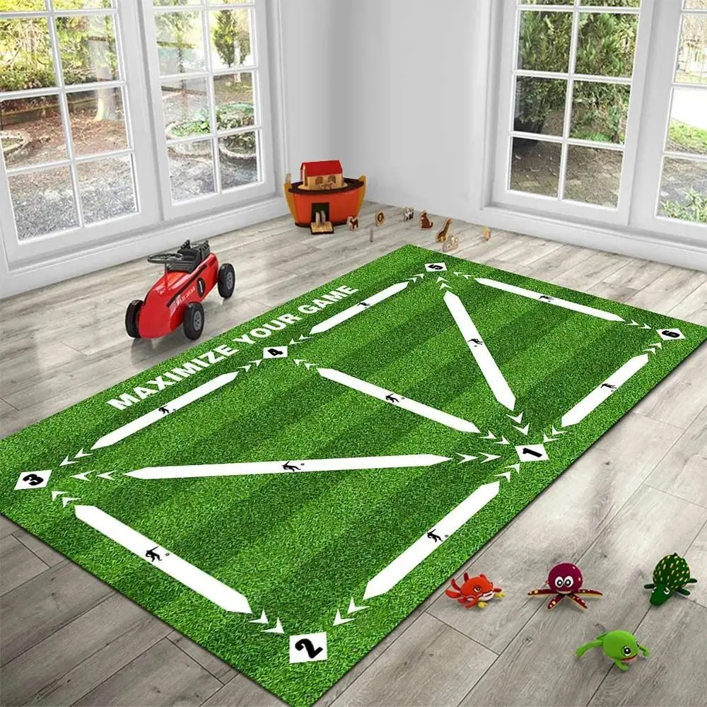 New Foldable Football Training Mat Durable Wear Resistant Non Slip Mat Dribble Control Soccer Indoor Equipment Kids