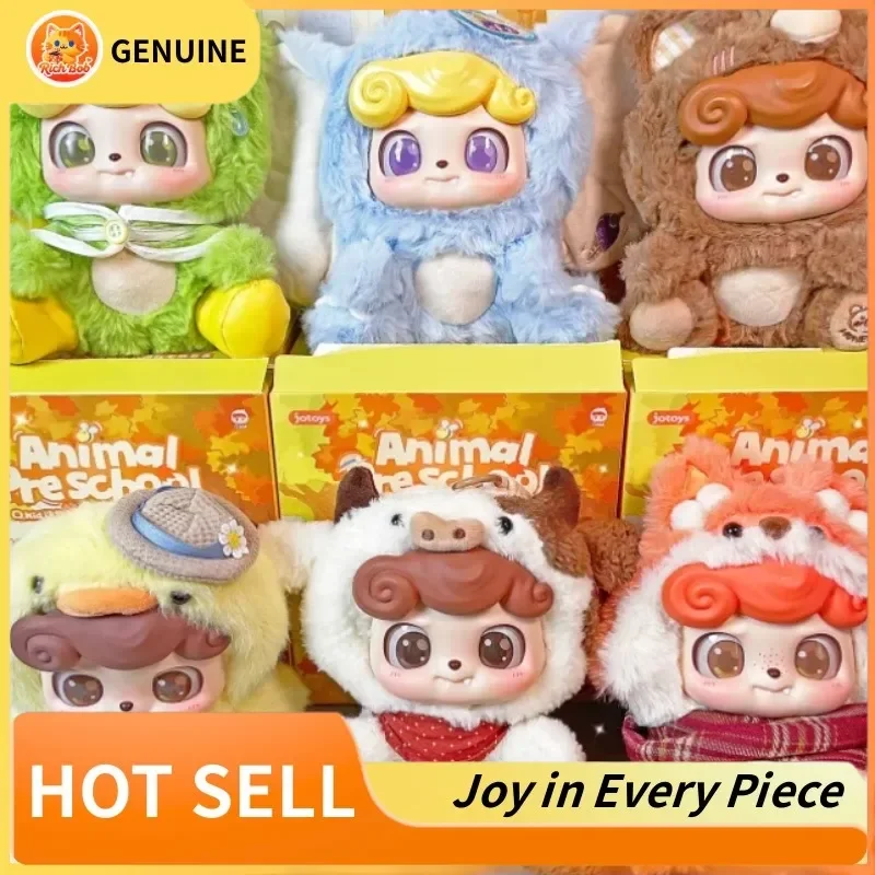 Kotak Misteri Q. Bao Animal Kindergarten Asli, Kotak Kejutan Kawaii untuk Dekorasi Kamar, Hadiah Ulang Tahun Anak yang Trendi dan Menyegarkan