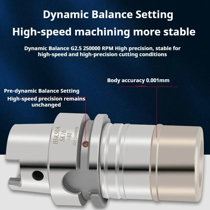 BT SDC BT30 BT40 HSK25 HSK32 HSK40 HSK63A high-speed Pull Back tool holder DC4 DC6 DC8 DC12 Collet chuck Clamp Accuracy 0.002mm