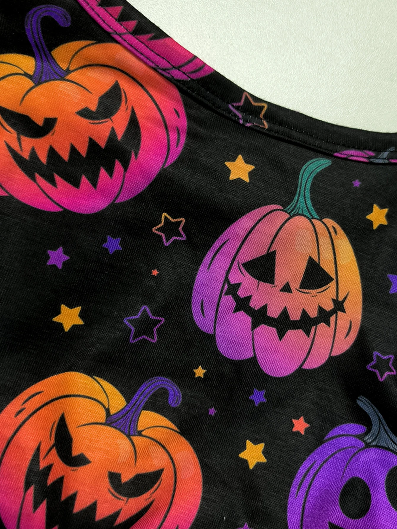 Princess Costume Dress for Girls Halloween Pumpkin Face Net Gown with Belt Long Sleeve Bell for Kids image 6
