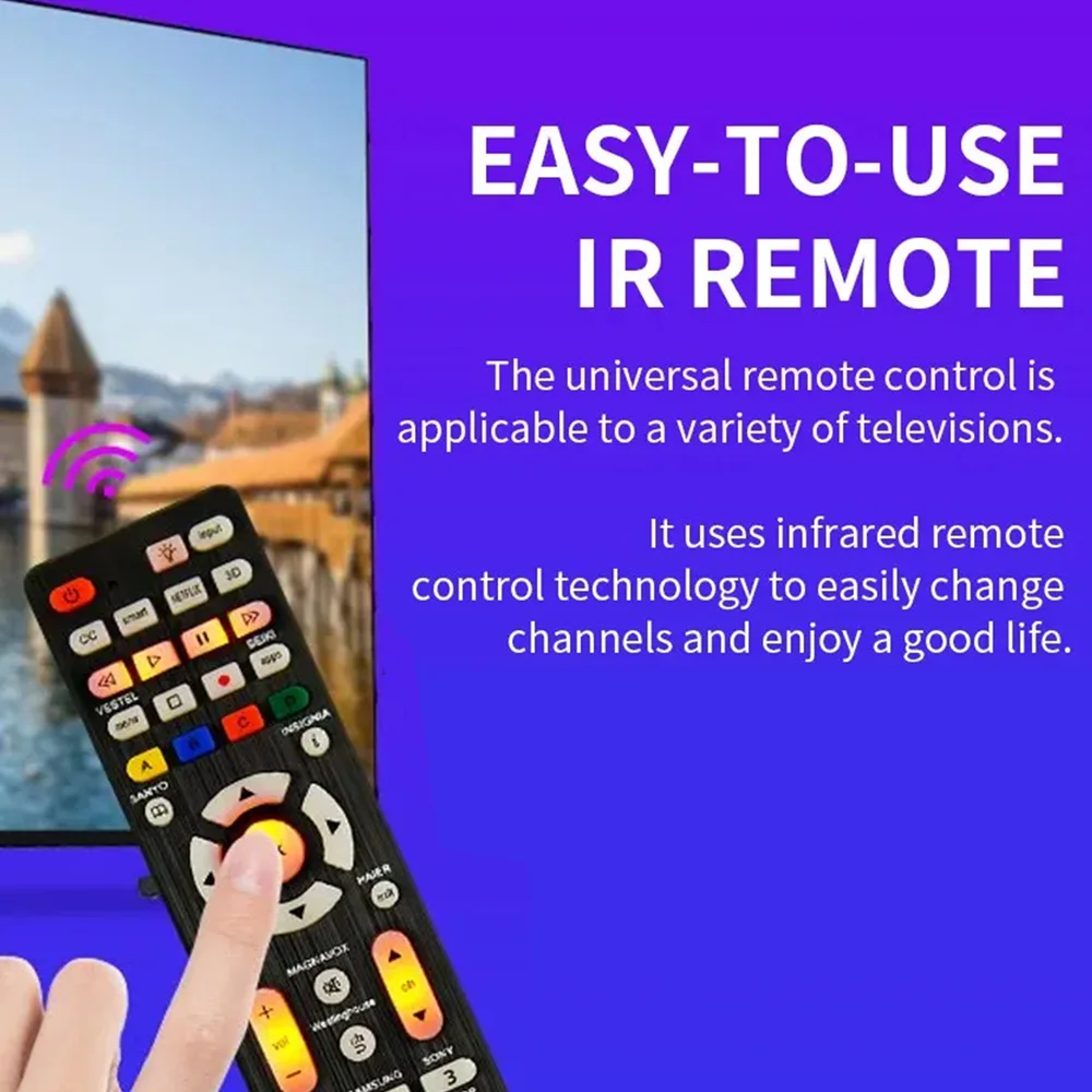 Universal Replcement Remote Control RC-G008 With Backlight For Multiple Television Models Universal Infrared TV image 5