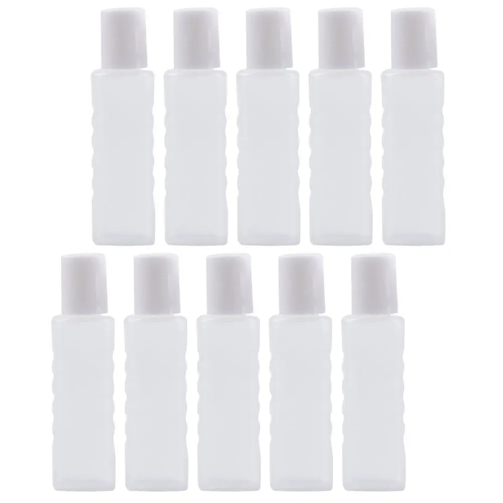 10Pcs Mini Dropper Bottle Empty Squeezable Plastic Bottle Lightweight Travel Accessory for Lens Solution Essence