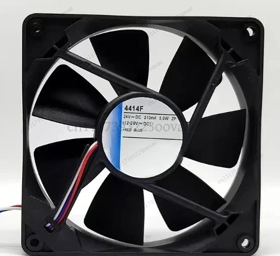 df 12025 12cm 24V DC Axial Cooling Fan 3-Wire Tachometer 5W High Speed Computer Case Cooler