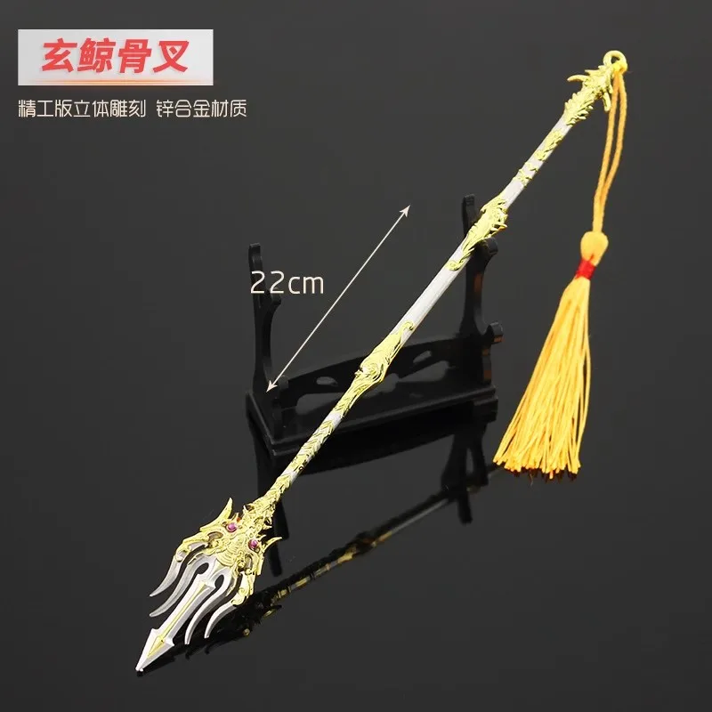 

1/6 22CM Soldier Miniature Cold Weapons Fork Halberd Model Toy Accessories Fit 12'' Action Figure Body In Stock