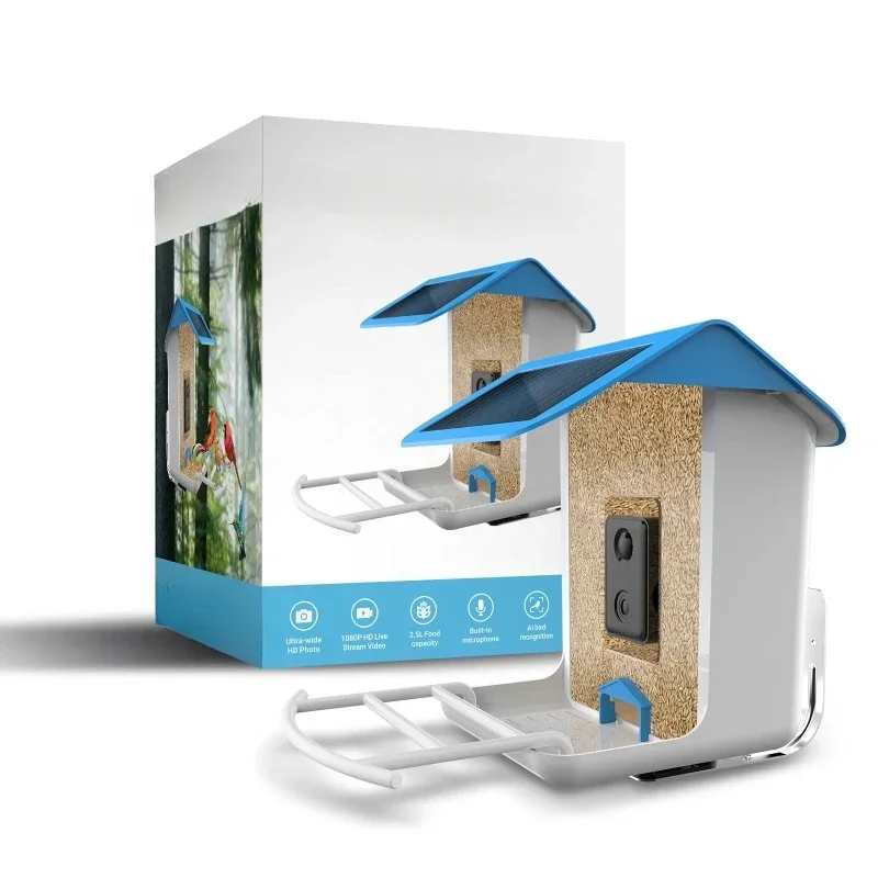 

Smart Bird Feeder Cage Box Wooden Squirrel Proof Water Outside 180 Window Metal Wood Plastic With came Humming Bird Feeder