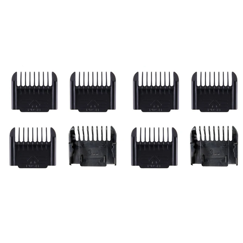 

Electric Clipper Accessories,8Pcs Cut Clipper Limit Comb Guide Attachment Size Barber Replacement(1Mm,1Mm,2Mm,3Mm)