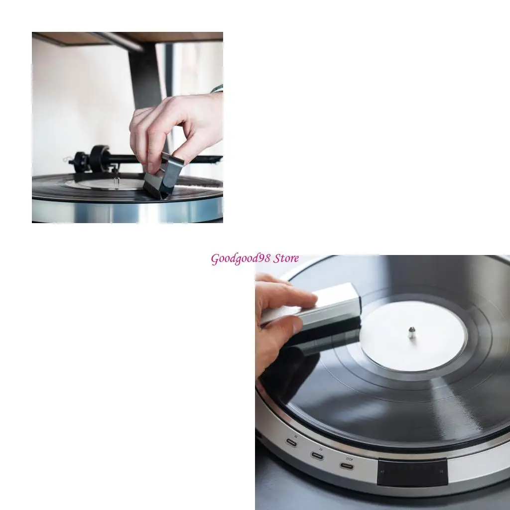 AntiStatic Carbon Fiber Brush Cleaning Tool for Vinyls LPs and Opticals Discs 