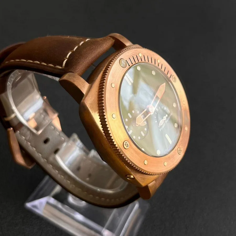 GULL TRON Men Automatic Watch 47mm Bronze Mechanical Wristwatch 10ATM Waterproof Luminous Sapphire With Crown Prortect Guard