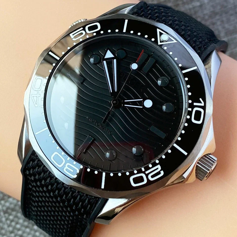 

New 41mm Sapphire Glass Black Sterile Dial Diving Bezel Japan NH35A Miyota 8215 Mingzhu 2813 Automatic Men Waterproof Watch