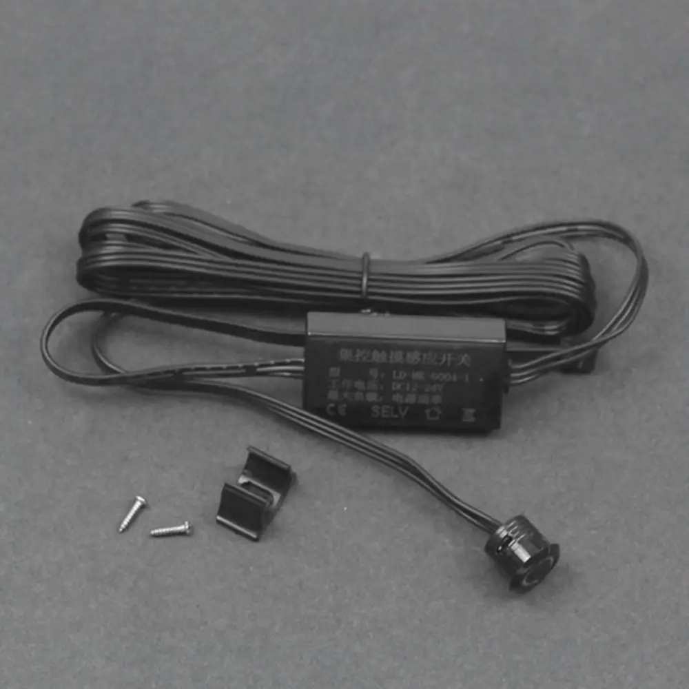 Smart 12-24V Touch Dimmer Switch Low Voltage Stepless LED Touch Switch Concealed Install Dimming Switches Cabinets