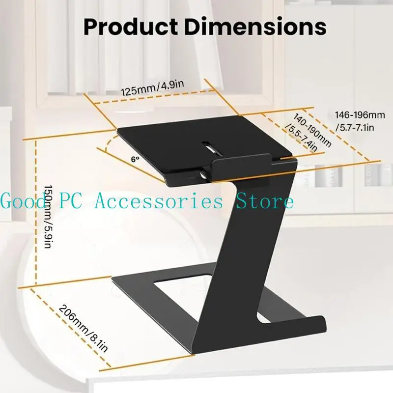 R53C Desktopluidspreker Stand metaalluidspreker Standondersteuning 22lbs Studio Monitors Holder