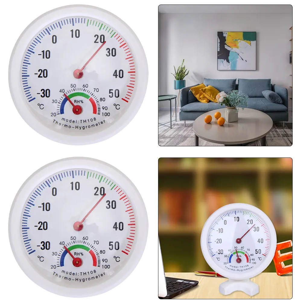 2Pcs Analog Hygrome…