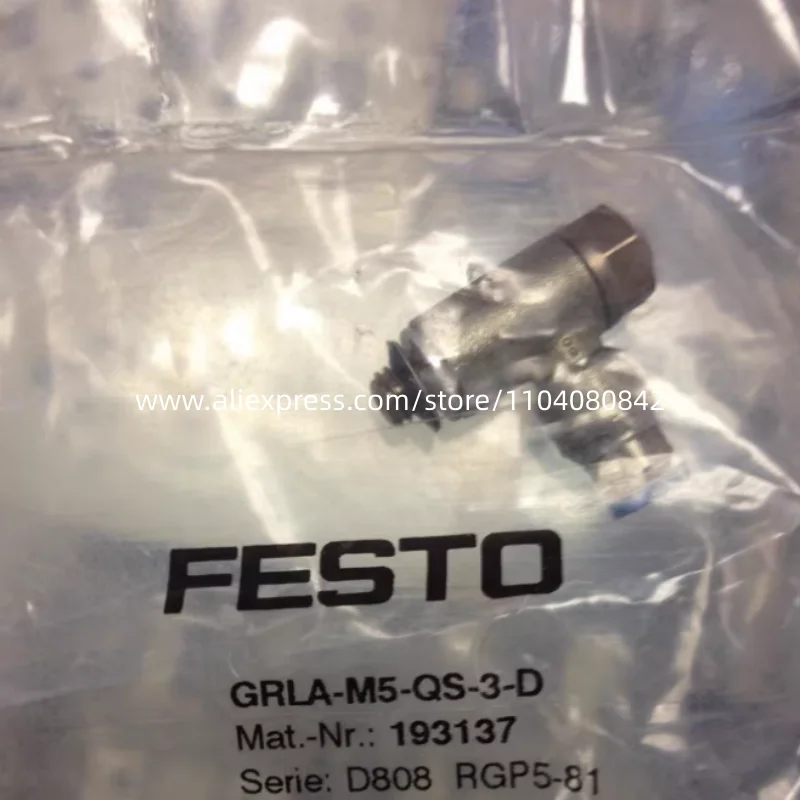 

Новый оригинальный датчик Festo 193137-GRLA-M5-QS-3-D 193138-GRLA-M5-QS-4-D 193139-GRLA-M5-QS-6-D, 3 шт.