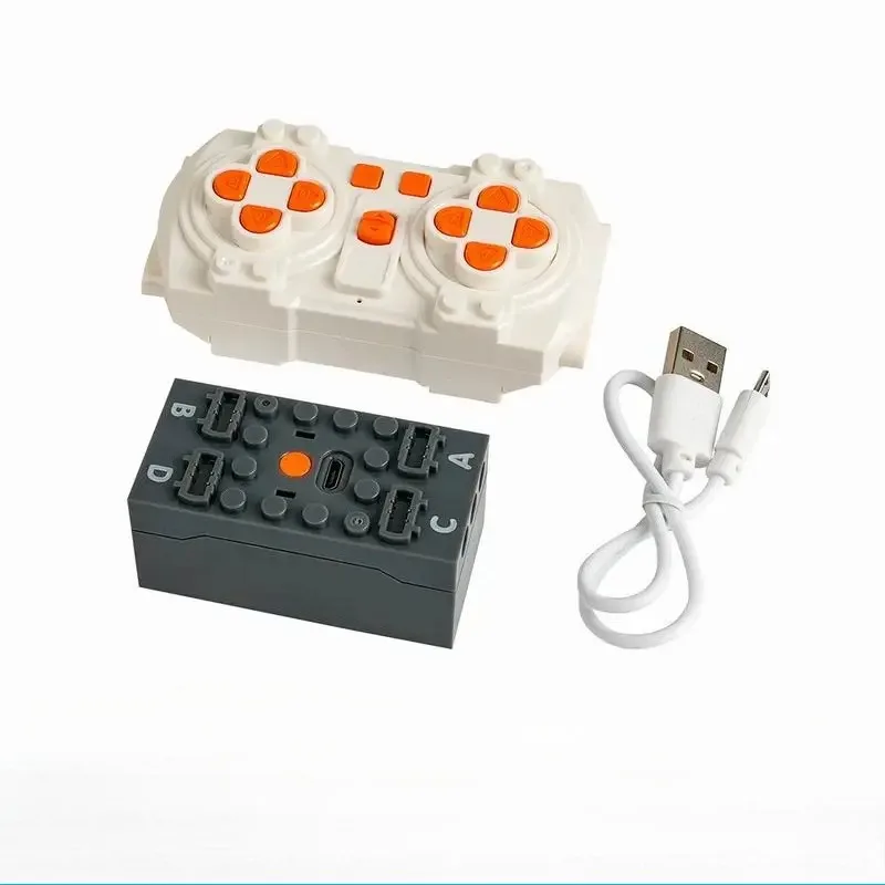 8 Channel Remote Control Rechargeable Battery Box APP Programmable Building Blocks Kit for Power Functions MOC Car Power Motor