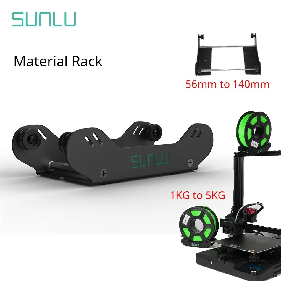 

SUNLU 3D Material Rack Support 1-5KG 56-140MM 3D Adjust The Width Arbitrarily Filament Holder For Printer Beams And Tabletops