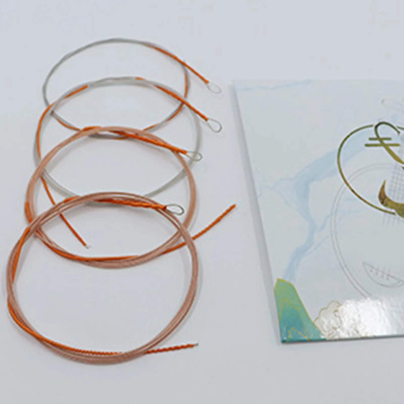 

4 шт. струны Yueqin, нейлоновая обмотка, замена тона, профессиональные струны Moon Lute для шоу-початков, концертов