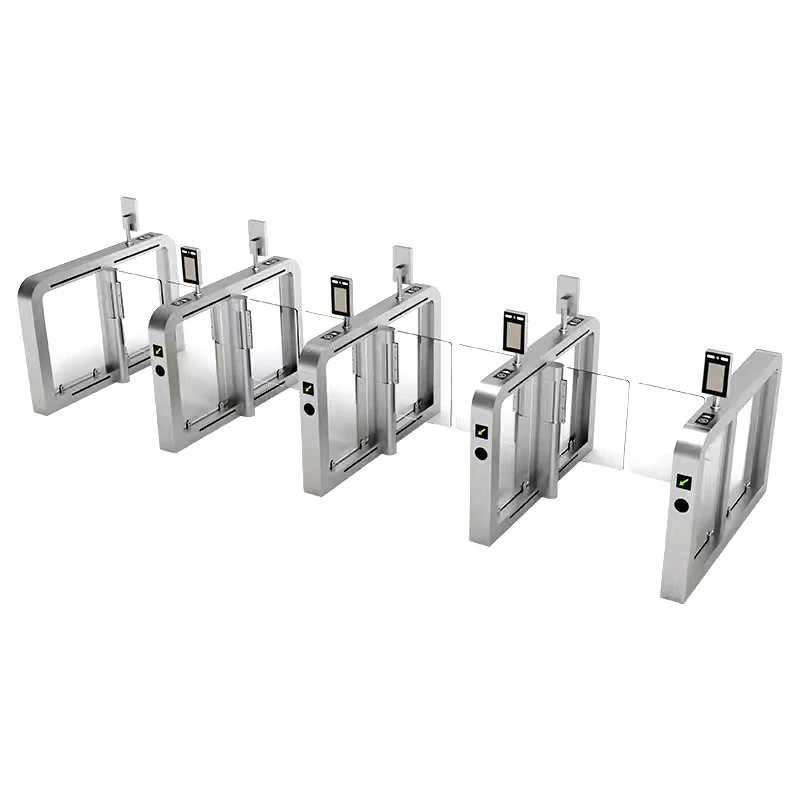 High Security Door System RFID Light Pedestrian Access Control Speed Lane Revolving Door Servo Door