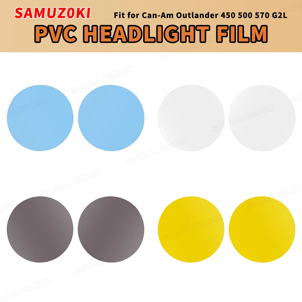 

Fit for Can-Am Outlander 450 570 2016 18-22 L Max 500 T Max 450 570 G2L ATV PVC Transparent Headlight Protection Film Sticker