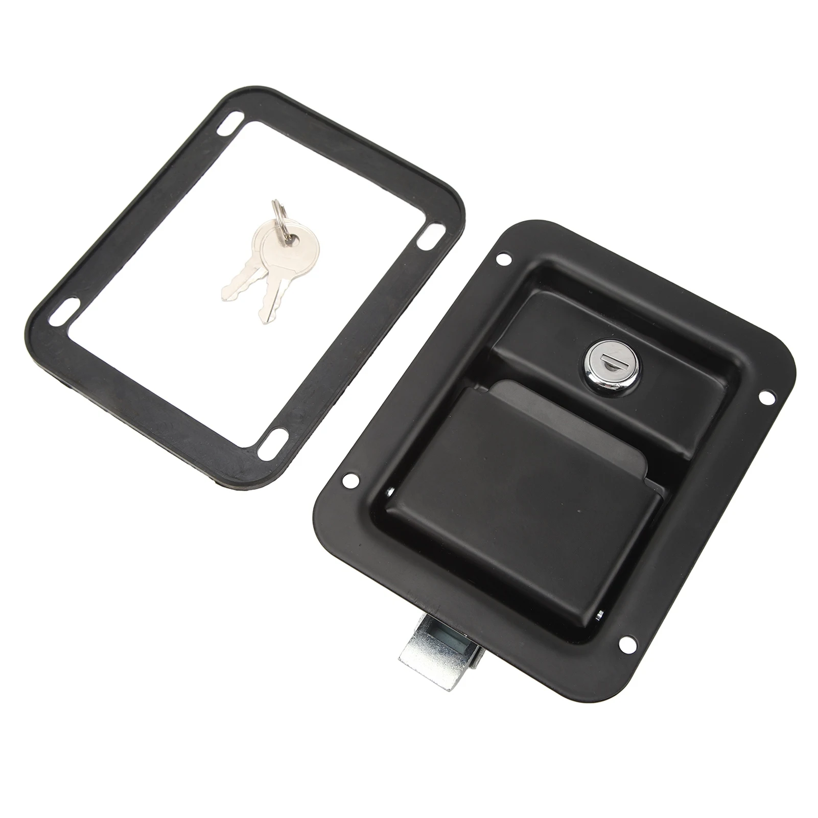 

Ручка-защелка для инструментального ящика с 2 ключами, скрытого монтажа, стальная конструкция, сверхпрочная, для автодомов, грузовиков, прицепов, кемперов