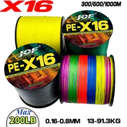 JOF 16 Iplikçik Örgü olta X16 Multifilament 300/500/1000 M Sazan Balıkçılık Japon Örgülü Tel Balıkçılık Aksesuarları Pe Hattı