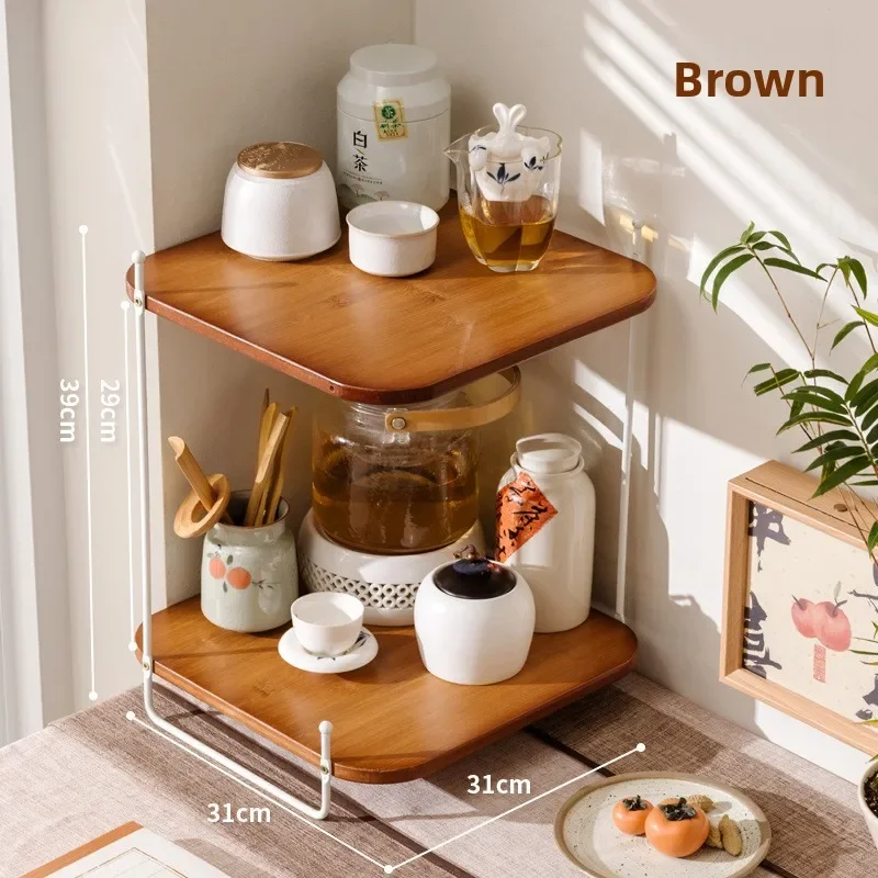 Corner cup holder Corner cup storage rack Bar counter Mug tea cup placement rack Corner retro water cup holder