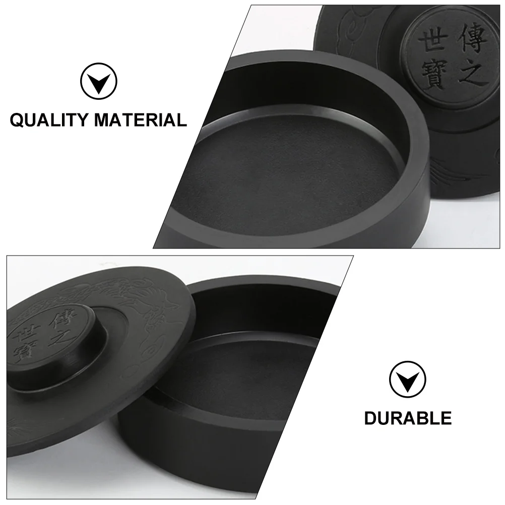 

Chinese Calligraphy and Painting Tools Traditional Stone Natural Inkstone with Stick Stones