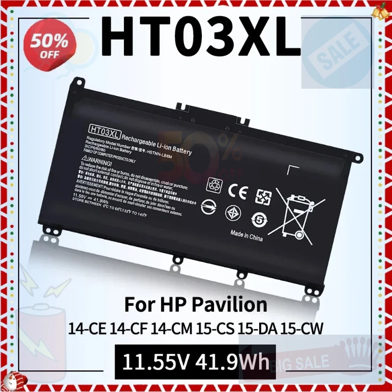 

Аккумулятор HT03XL 3630 мАч для HP Pavilion L11119-855 14-CM 14-CK 14-DF 14-MA 14Q-CS 15-DA 15-CS 15-CW 17-CA HP 240 245 250 G7 340