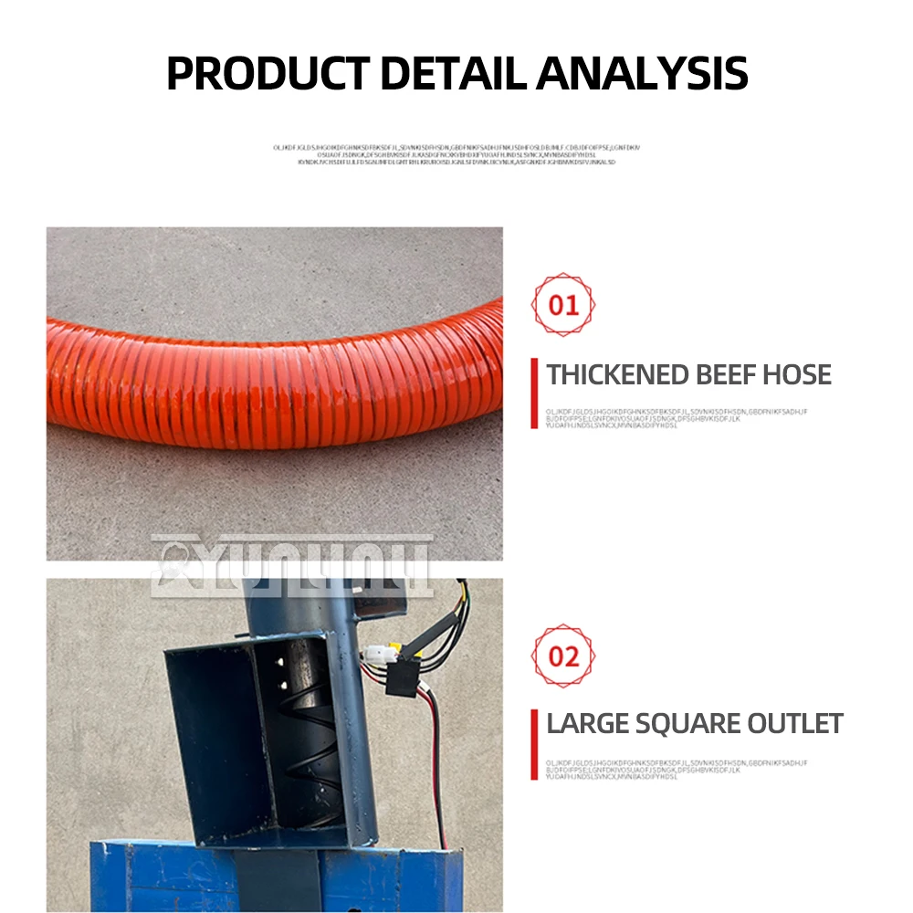 48v60V Battery Grain Suction Machine Household Grain Pumping Suction Machine Screw Conveyor