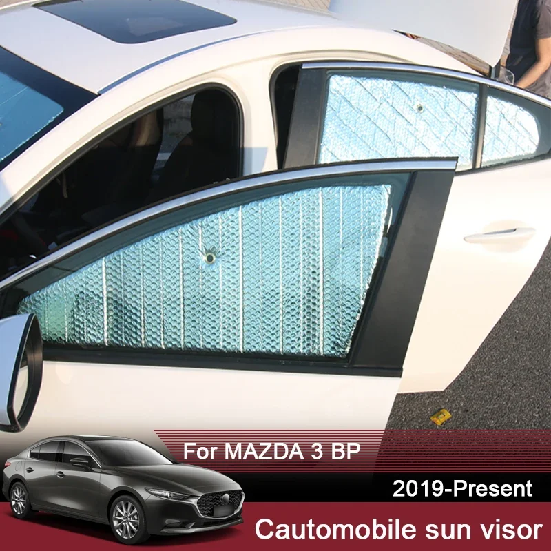 

Car Sunshades UV Protection Cover For MAZDA 3 BP 2019-2025 Window Curtain Sun Visor Windshield Protector Mat Car Accessories