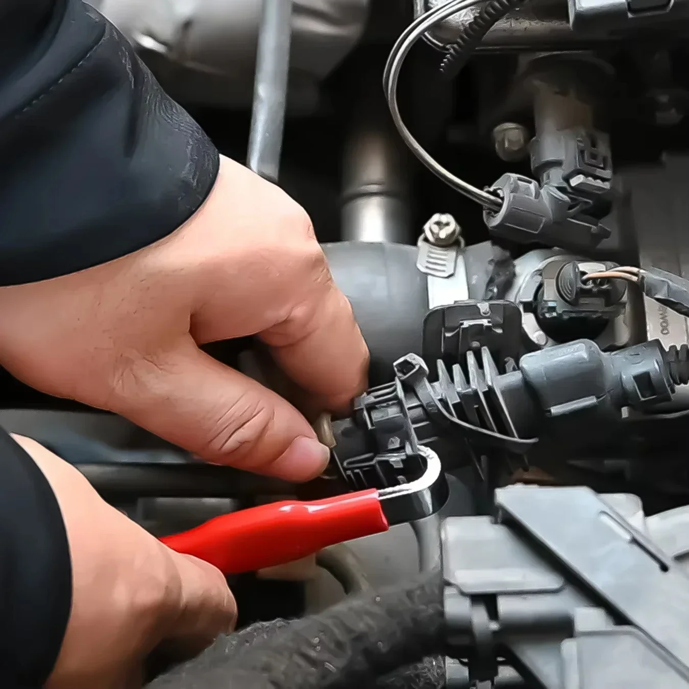 Tragbare Werkzeuge zum Entfernen elektrischer Anschlussstecker für Kfz-Kabelbaumstecker. Werkzeuge zum Entfernen und Trennen von Kfz-Kabelbaumsteckern