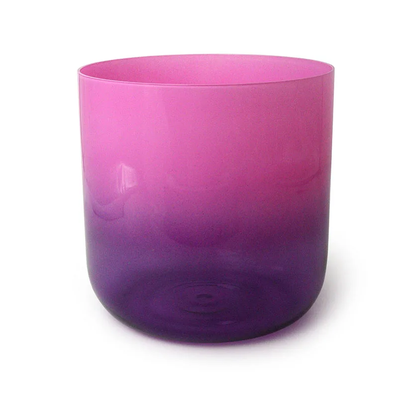 Pink Purple Gradient Magical Crystal Sound Healing Singing Bowl Crystal Bowl Music Bowl Yoga Stress Reduction