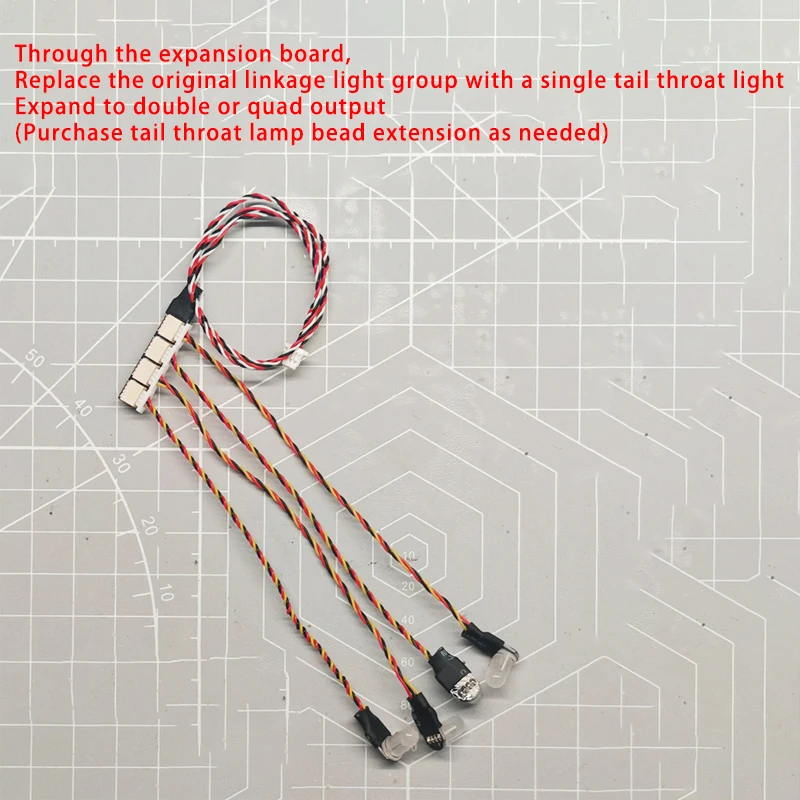 Multi-function Drift Linkage Light Group To Expand The Number of Linkage Tail Throat Lights for RC Crawler Car Traxxas DIY Parts