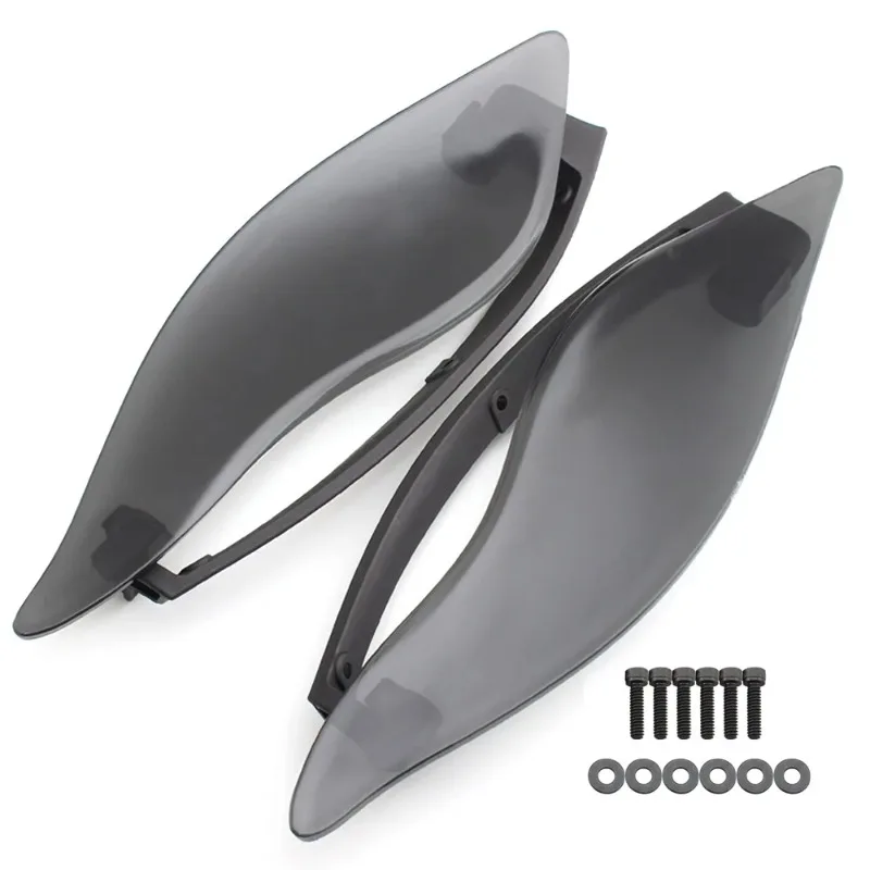 Motorcycles Adjustable Windshield Side Wing Fairing Air Deflector For Harley Touring Electra Street Glide Ultra CVO 2014-2022