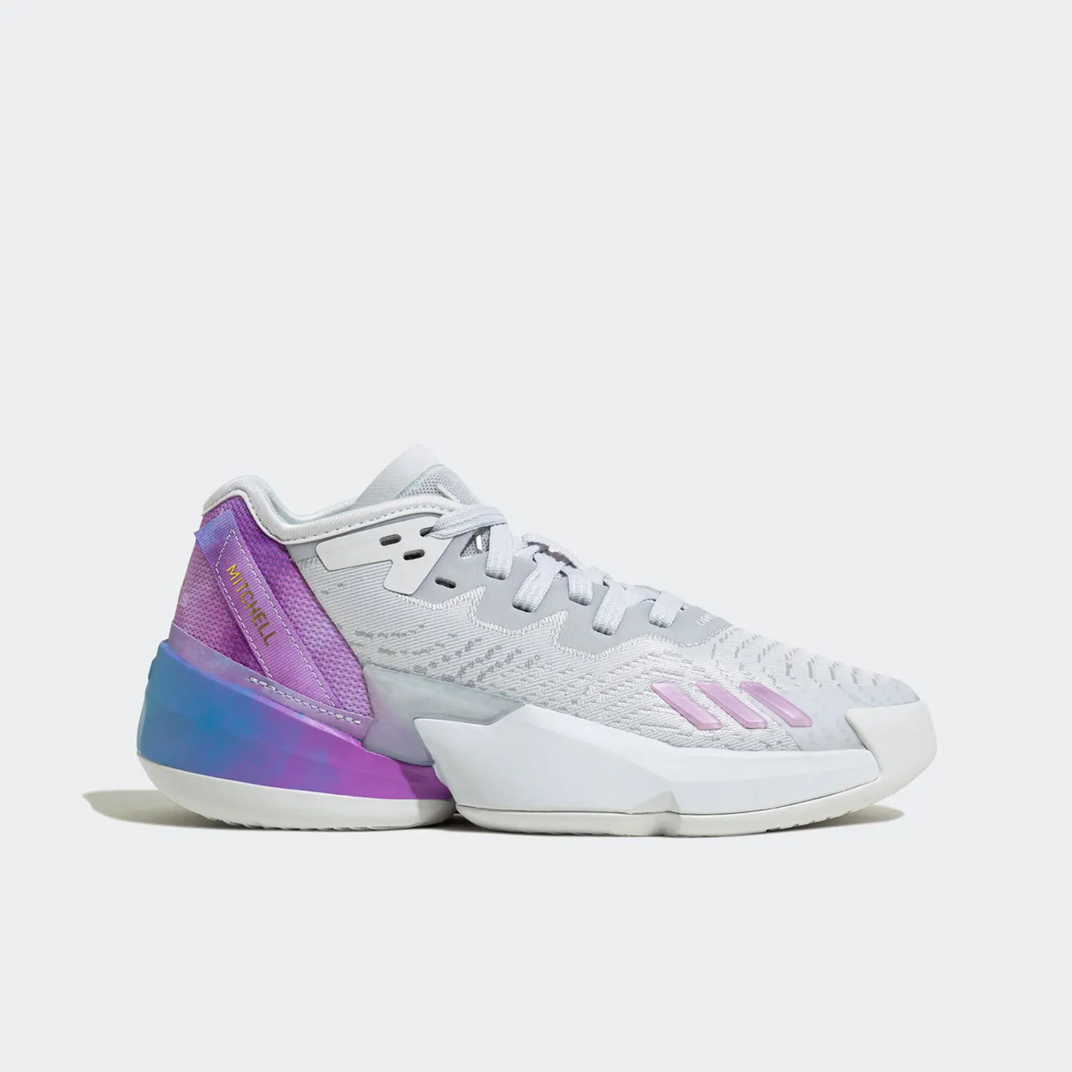 Adidas genuíno Mitchell 4a geração J tênis de basquete esportivo infantil HR1785