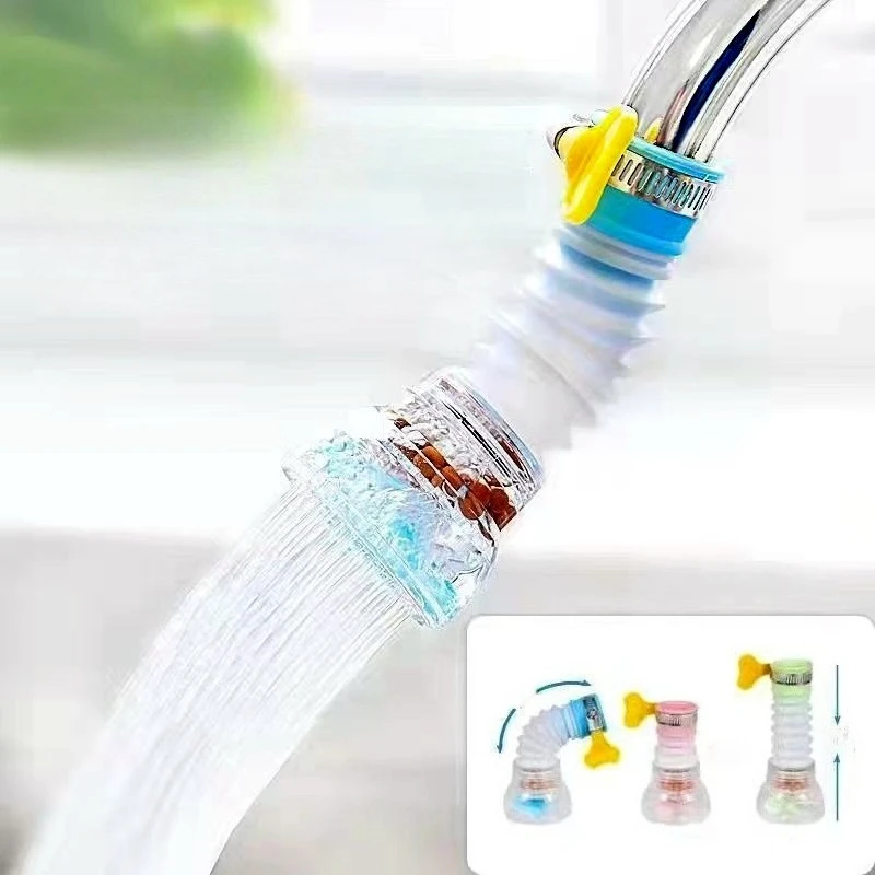 

Faucet Splash-proof Head Lengthened Extension Water Purifier Kitchen Tap Water Shower Water-saving Rotatable Filter Nozzle