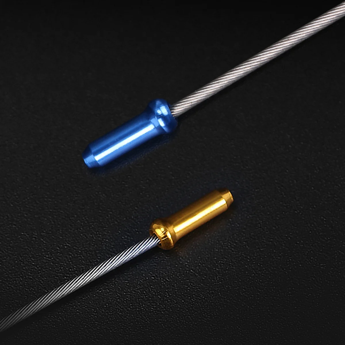 100pcs Bike Cable End Caps 5 Colors For Brake Gear Cables Protective Tips Fraying Prevention Universal Fit Replacement Tool