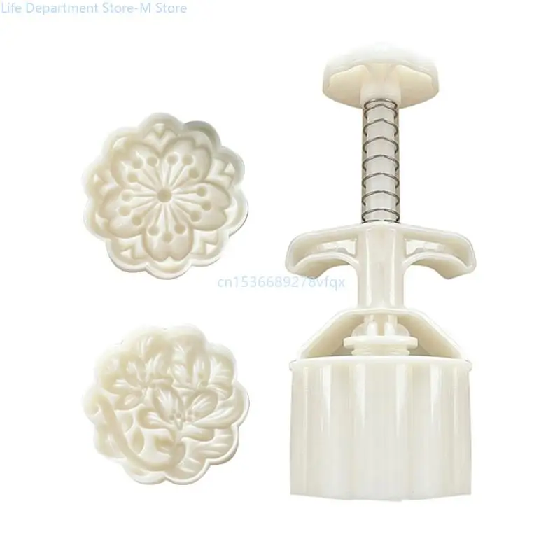 

Dessert Molds Cake Molds Set Pastries Molds ABS Texture Dessert Tool Flower Dessert Press Suitable for Baking Use