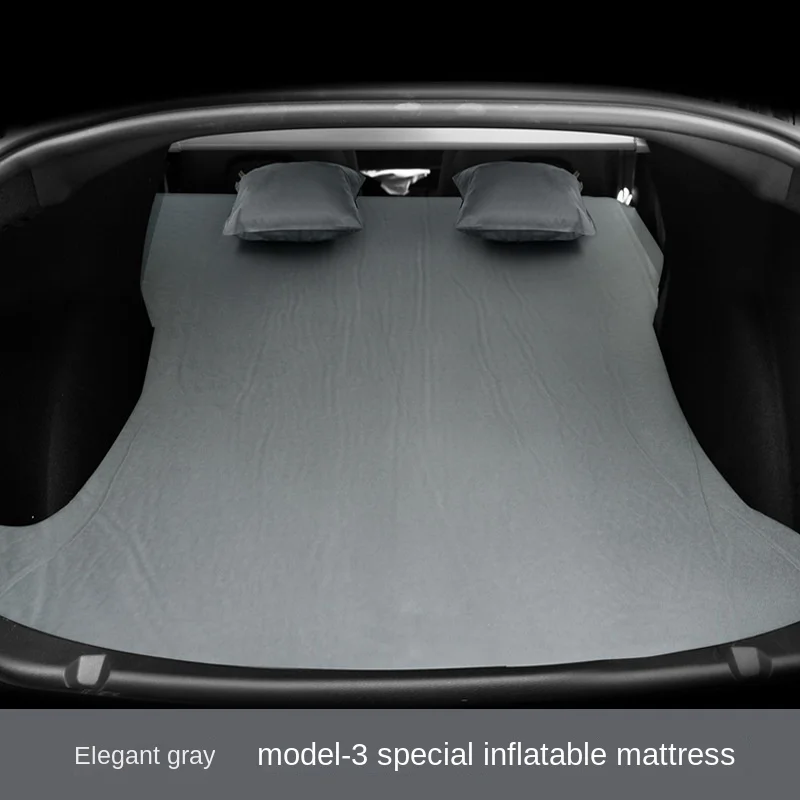 Per Tesla Camping Kit materasso ad aria modello 3 e Y letto gonfiabile per auto in pelle scamosciata per viaggi all'aperto e riposo per l'escursionismo