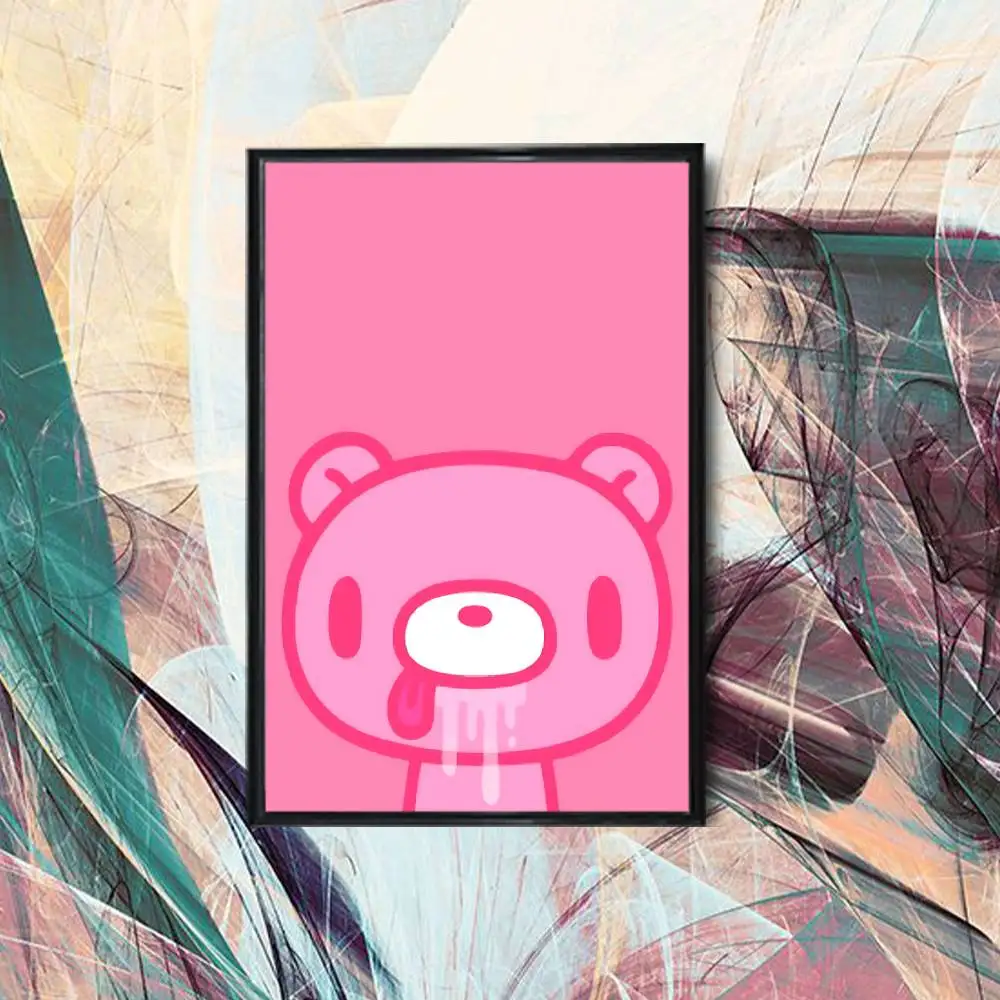 Violent corruption Gloomy Bear Poster HD Art Wall Waterproof Home Living Room Bedroom Bar Aesthetic Decoration