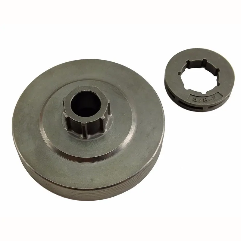 Clutch Rim Sprocket Drum 3/8 7T For Chinese Chainsaw 4500 5200 5800 45CC 52CC Garden Power Tool Accessories For Outdoor