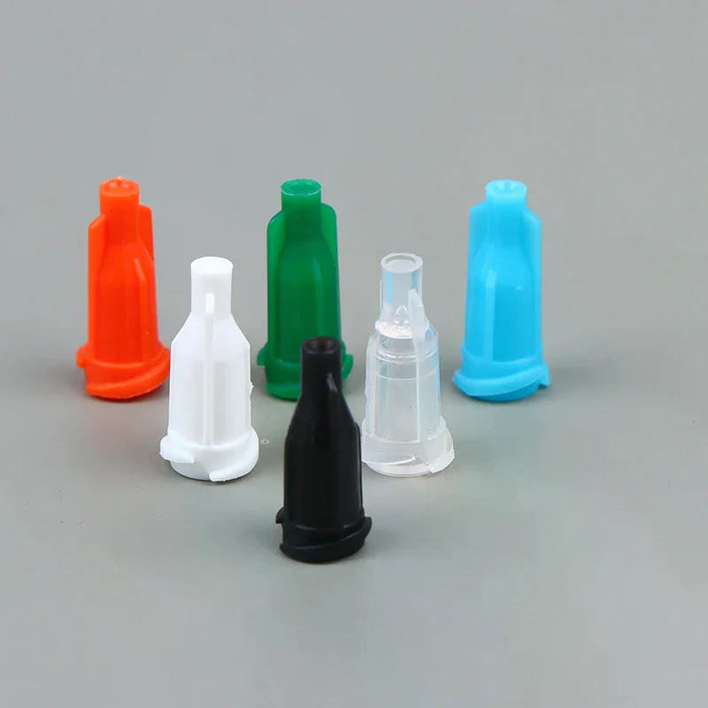 100Pcs/pack Syringes Tip Caps Dispensing Needles Tip Cap Spiral Mouth Plugs Securely Lock For Safe DIY Liquid Transfer