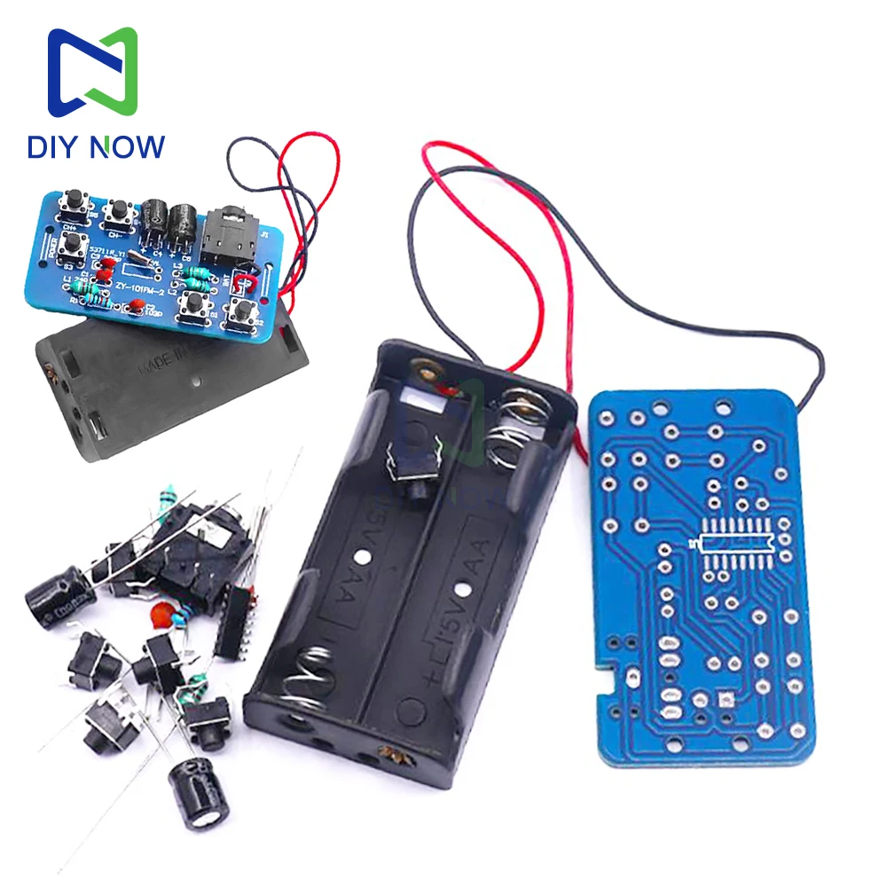 RDA5807 audio module FM radio kit 76~108MHZ radio module 1.8-3.6V electronic production training DIY kit